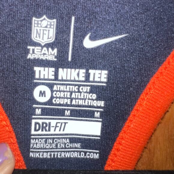 Nike Dri-Fit Gray Orange Blue Chicago Bears Tank Top Size Medium - Picture 3 of 6